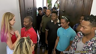 La Milf Haley Reed Y Su Madre Kiki Daire Se Enfrentan A Varios Hombres Negros En Este Video De Corrida