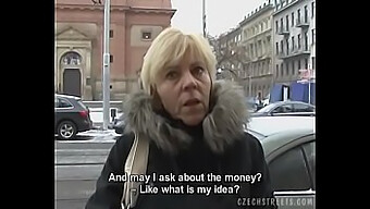 A Czech Milf Offers Oral Pleasure To A Lustful Man On The Street