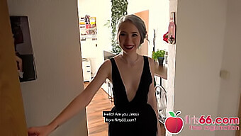 Jessii Van Riva, A Sweet German Teen, Has A Naughty Encounter On A Date (With English Subtitles)