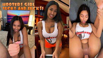 Genieße Das Hochauflösende Video, In Dem Eine Heiße Und Geile Kellnerin Von Hooters Hart Gefickt Wird!