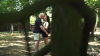 A Russian Teen Engages In Romantic Sex With An Older, Horny Man And Receives Oral Pleasure