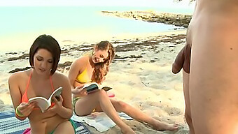 Brandi Belle And Her Friends Indulge In Erotic Activities At The Beach