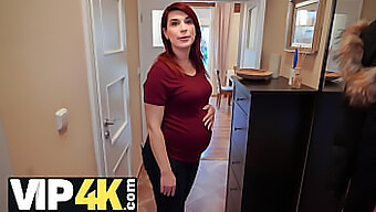 HD video of a pregnant redhead's debt repayment through sexual favor