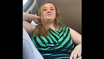 Chubby blonde gives amazing blowjob and gets fucked hard in car