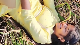 Desi Beauty In Yellow Dress Gets Fucked Hard In The Fields