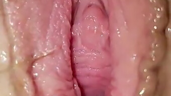 A Woman'S Vagina Stretches Open After Intense Penetration And Large Penis