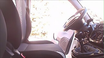 Pedal Pumping And Voyeur Fetish Combine In This Italian Car Drive Video