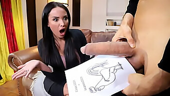 Anissa Kate, Eine Vollbusige Französische Tutorin, Konfrontiert Einen Massiven Weißen Schwanz In Diesem Heißen Video