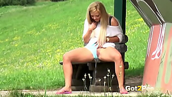 Czech Cutie Pees In Public, Leaving Her Panties Soaked In Hd