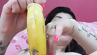 Homemade Video Of Latina Teen'S Amazing Banana Fuck Session