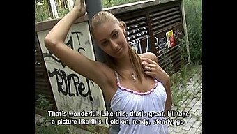 Public Amateur Jana'S Pov Street Adventure In The Czech Republic