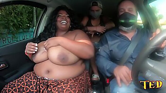 Fernanda Freire'S Wild Car Ride With A Brazilian Stud And Voluptuous Bbw