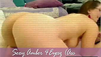 Amber'S Captivating Ass On Webcam With 4eyes