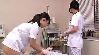 Japanese Nurse Cares For Her Patient With Cum