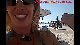 Pov Video Of Me Exposing My Body On A Crowded Brazilian Beach And My Husband Recording It