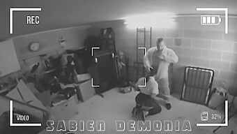 Voyeuristic Video Of Sabien Demonia'S Intimate Encounter With A School Employee