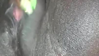 Black Ebony Masturbating To Wet Juices