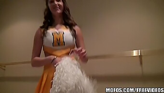 Holly, The Cheerleader With Big Natural Tits, Puts On A Show In Hd