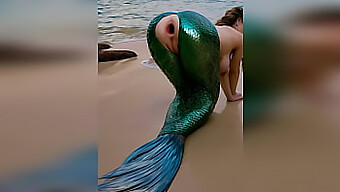 Un Hombre Al Azar Penetra Vigorosamente A Una Sirena En La Costa, Devastando Su Delicado Ano Y Dejándolo Bien Abierto Después De Un Intenso Encuentro Anal Al Aire Libre - Generado Por La Ia Porno