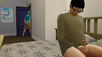 Stepmom confronts her overweight son in compromising position, leading to their first sexual encounter